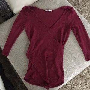 Asymmetrical 3/4 Sleeve Sweater